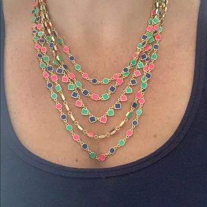 KATE SPADE Geometric Layered Color Block Necklace